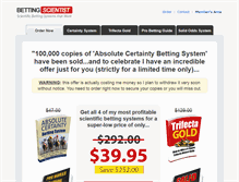 Tablet Screenshot of horsebettingracingsystem.com